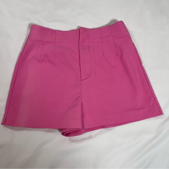 Zara High Waist Pink Shorts - Picture 1 of 5